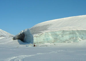 У кромки ледника Грен-фиорд